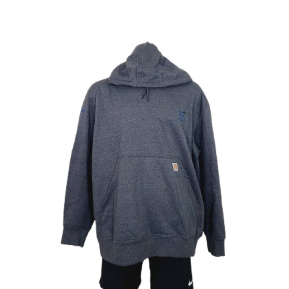 Carhartt Men's Dark Grey Original Fit Knit Hooded Pullover Sweatshirt Size 3XL